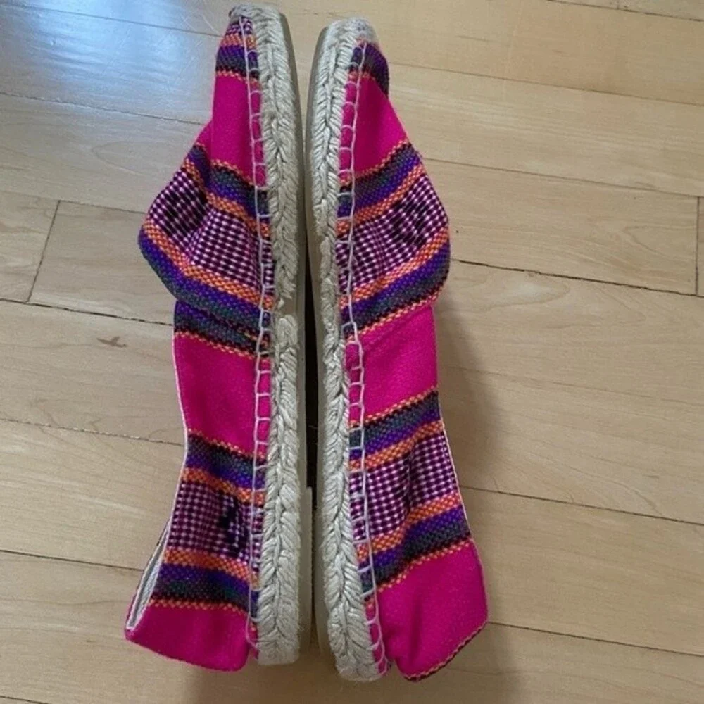 J.CREW Woven Canvas Espadrilles in Pink 10